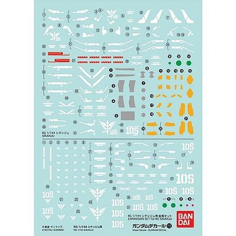 1/144 Bandai Gundam Gundam Decal 115 RG Sinanju Gundam UC
