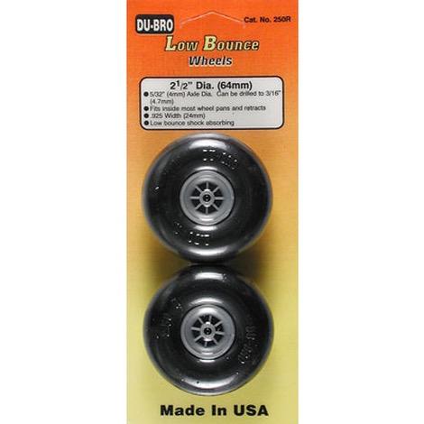 Dubro Low-Bounce Smooth Wheels 2-1/2" (2)