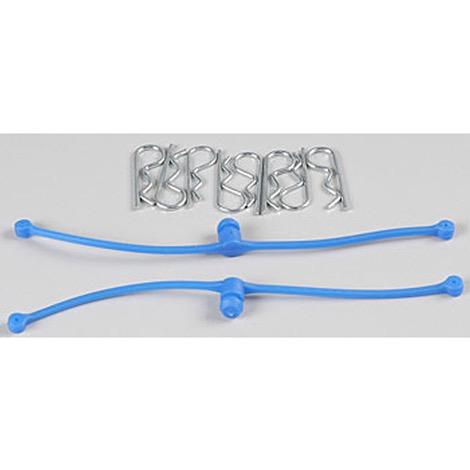 Dubro Body Klip Retainers Blue (2)