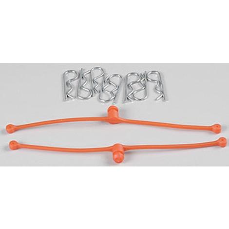 Dubro Body Klip Retainers Orange (2)