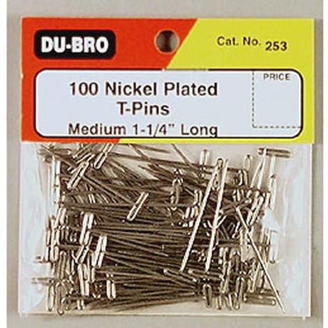 Dubro T-Pins 1-1/4" (100)