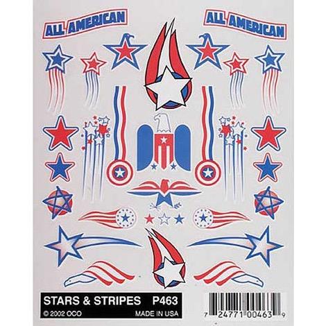 PineCar Stars & Stripes Decal Sheet