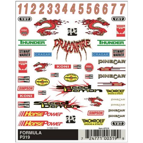Pinecar Decal -- Formula