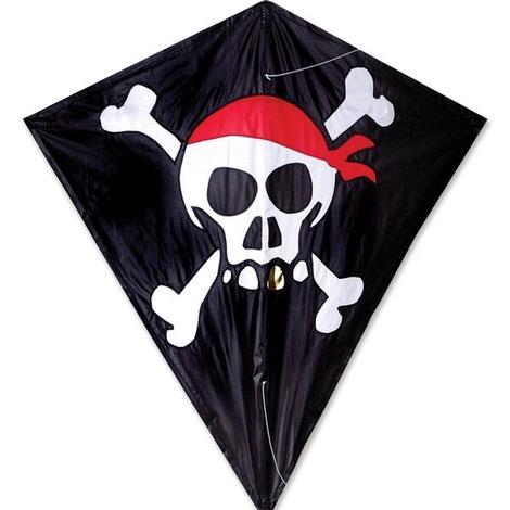 30 In. Diamond Kite - Skull & Crossbones