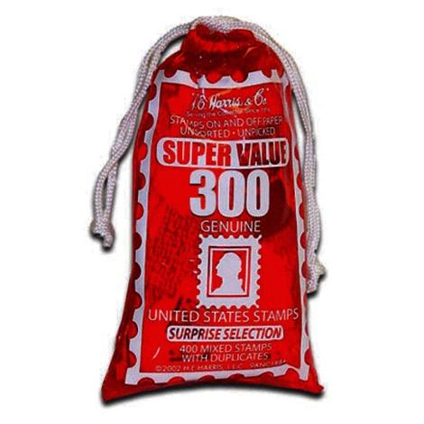Stamps - Bag of United States Stamps (300)