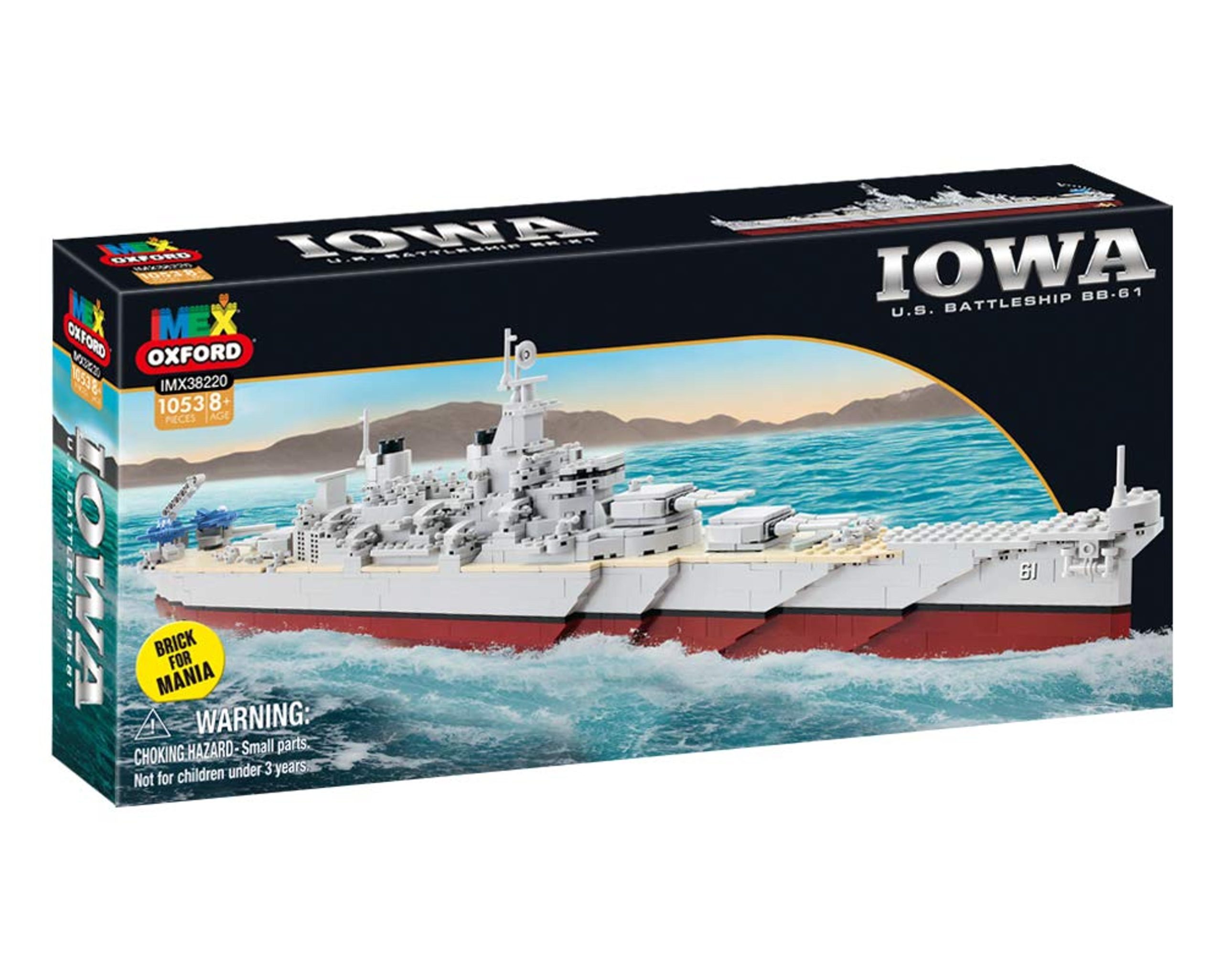 Oxford USS Iowa Battleship Construction Block Set