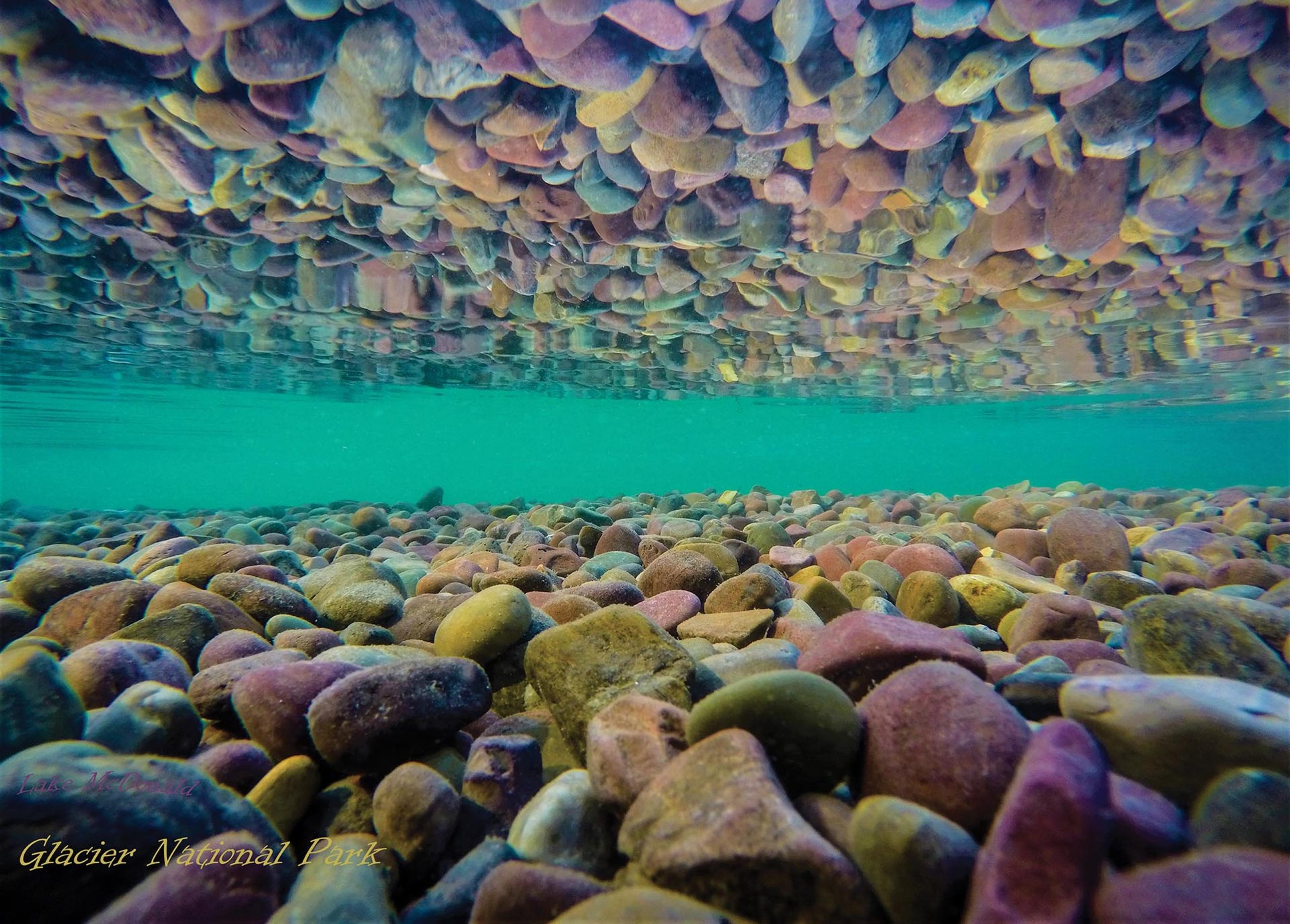 Glacier National Park Lake McDonald Rainbow Rocks