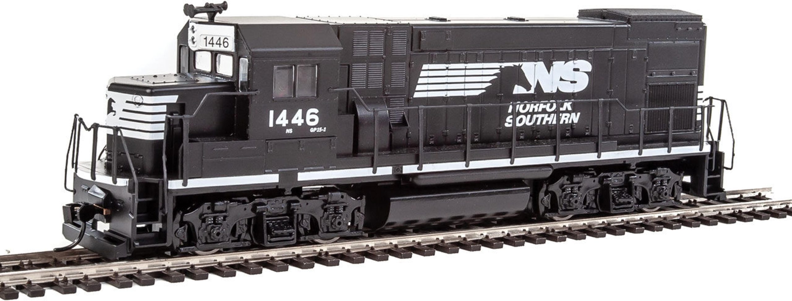 HO-Scale EMD GP15-1 Standard DC - Norfolk Southern (black & white)