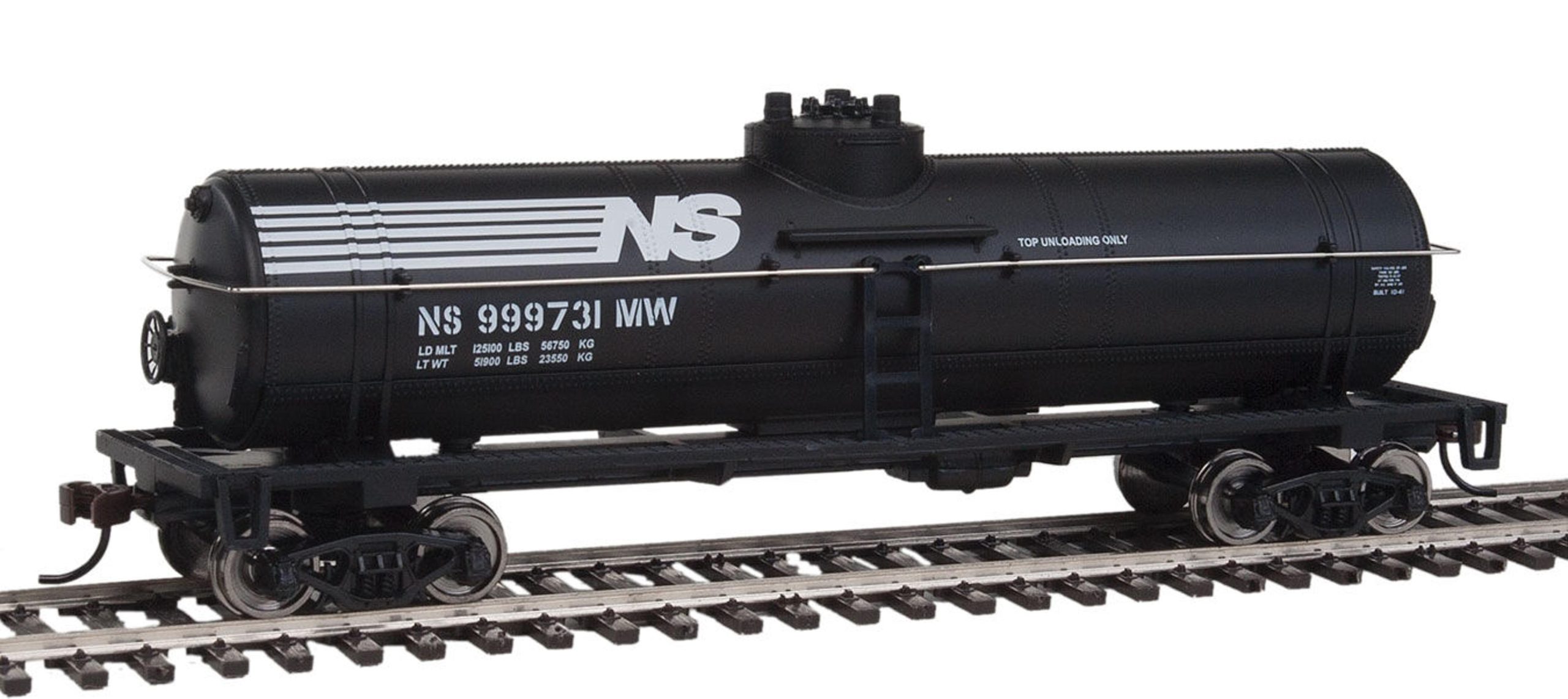 HO-Scale Tank Car - RTR - Norfolk Southern (Black & White)