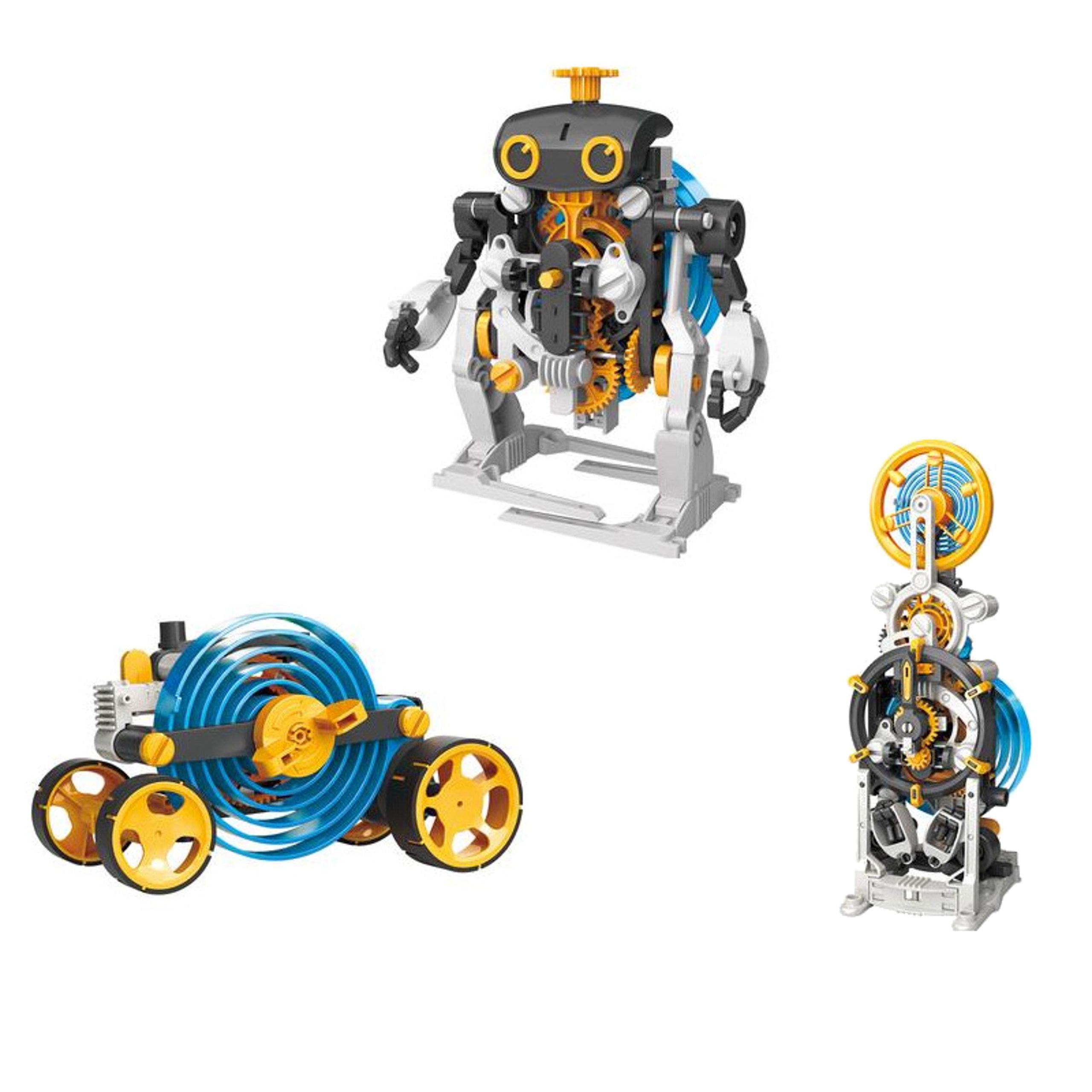 SpringBots: 3-in-1 Spring-Powered Machines