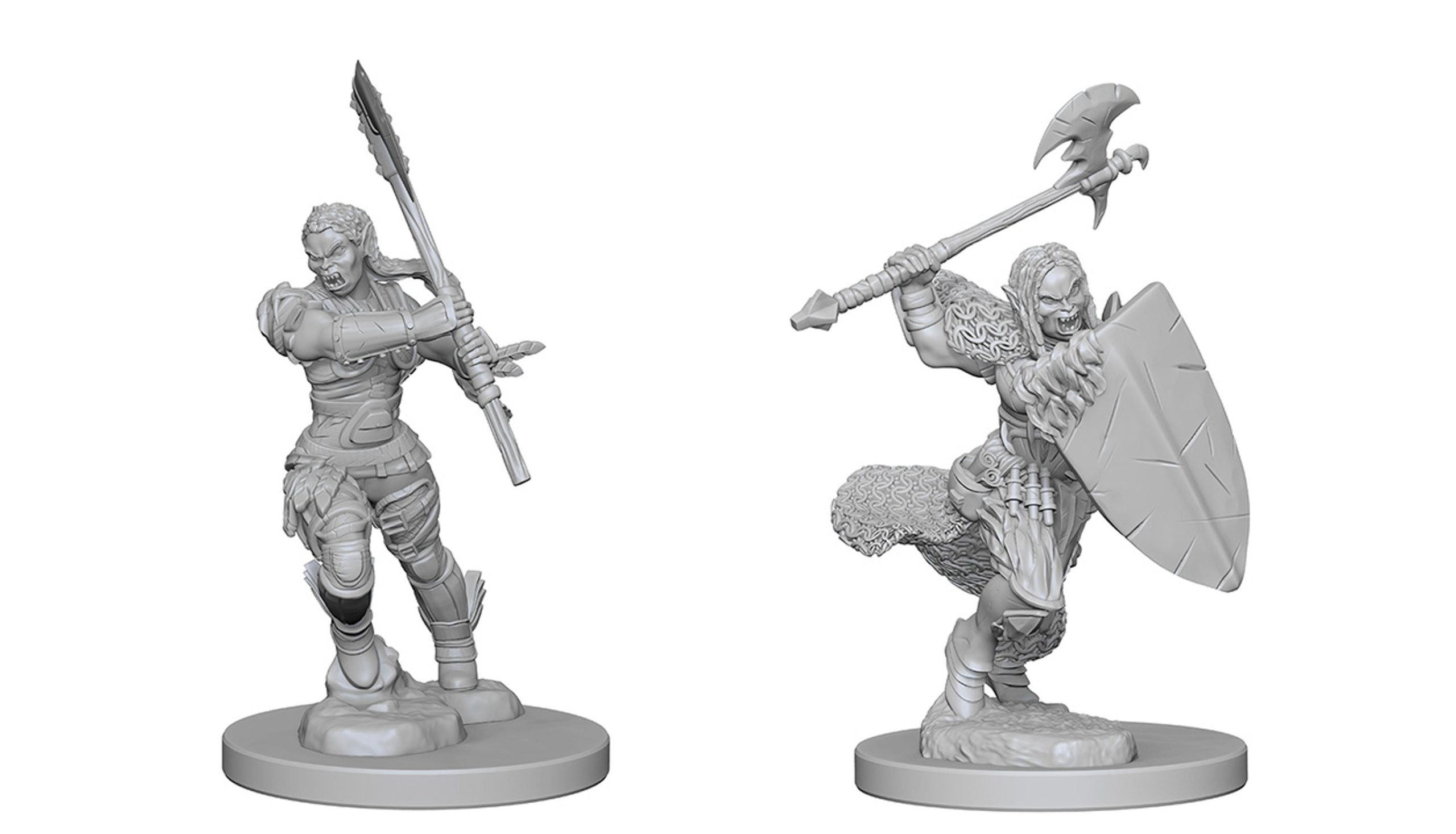 WizKids Pathfinder Deep Cuts: Half-Orc Female Barbarian (2 ct)