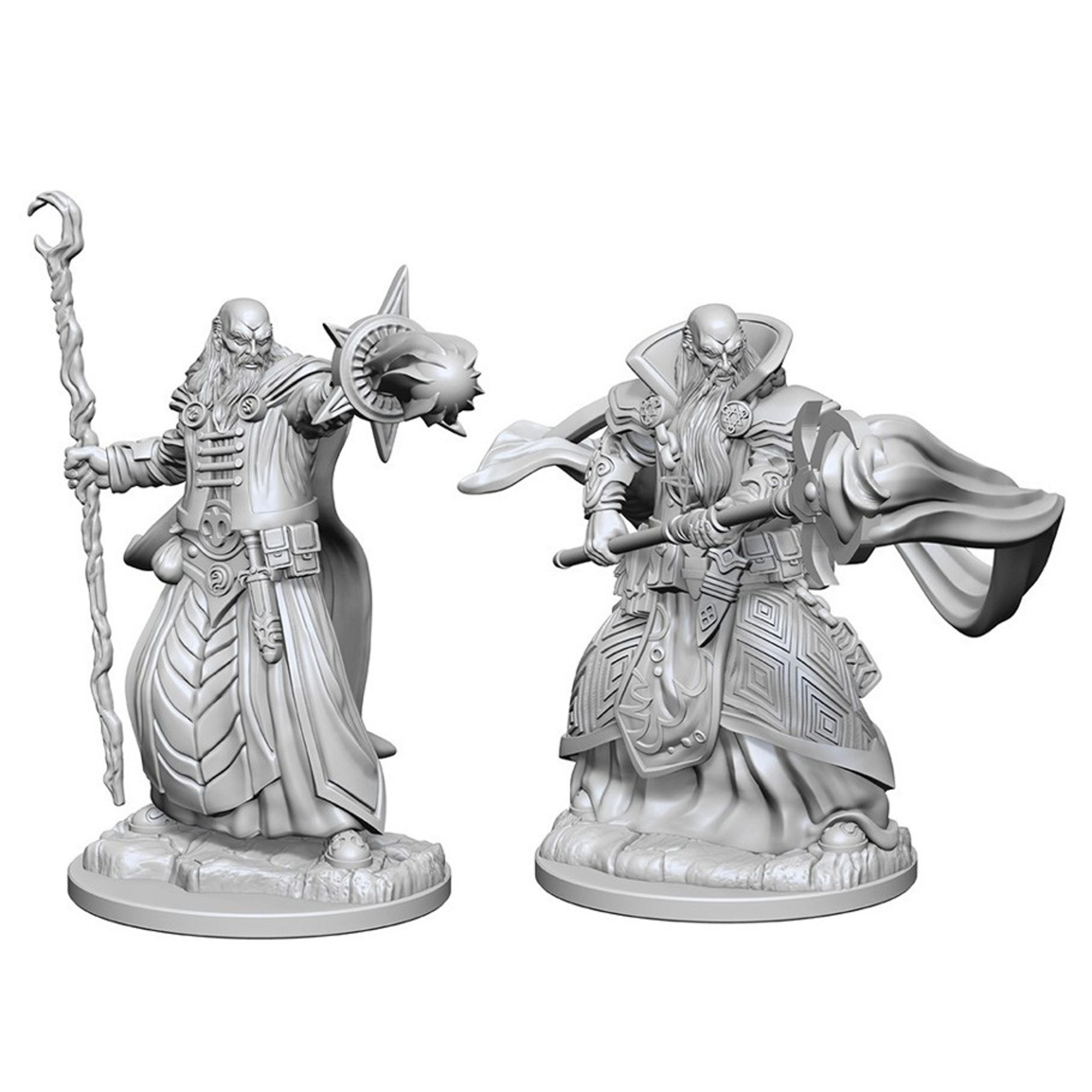 WizKids Nolzurs Marvelous Unpainted Minis: Human Male Wizard (2 ct)