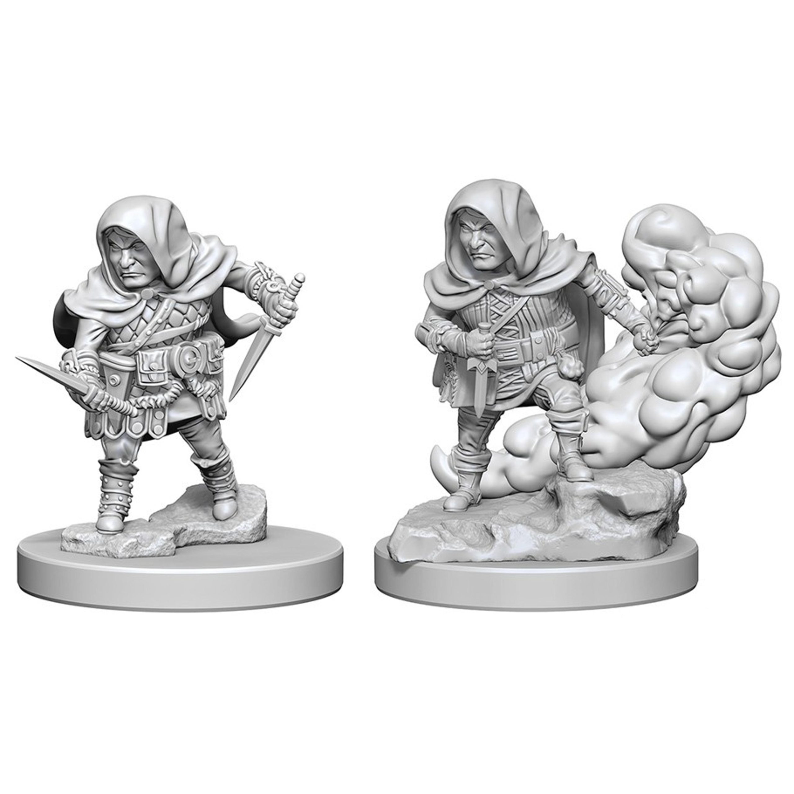 WizKids Nolzurs Marvelous Unpainted Minis: Halfling Male Rogue (2 ct)