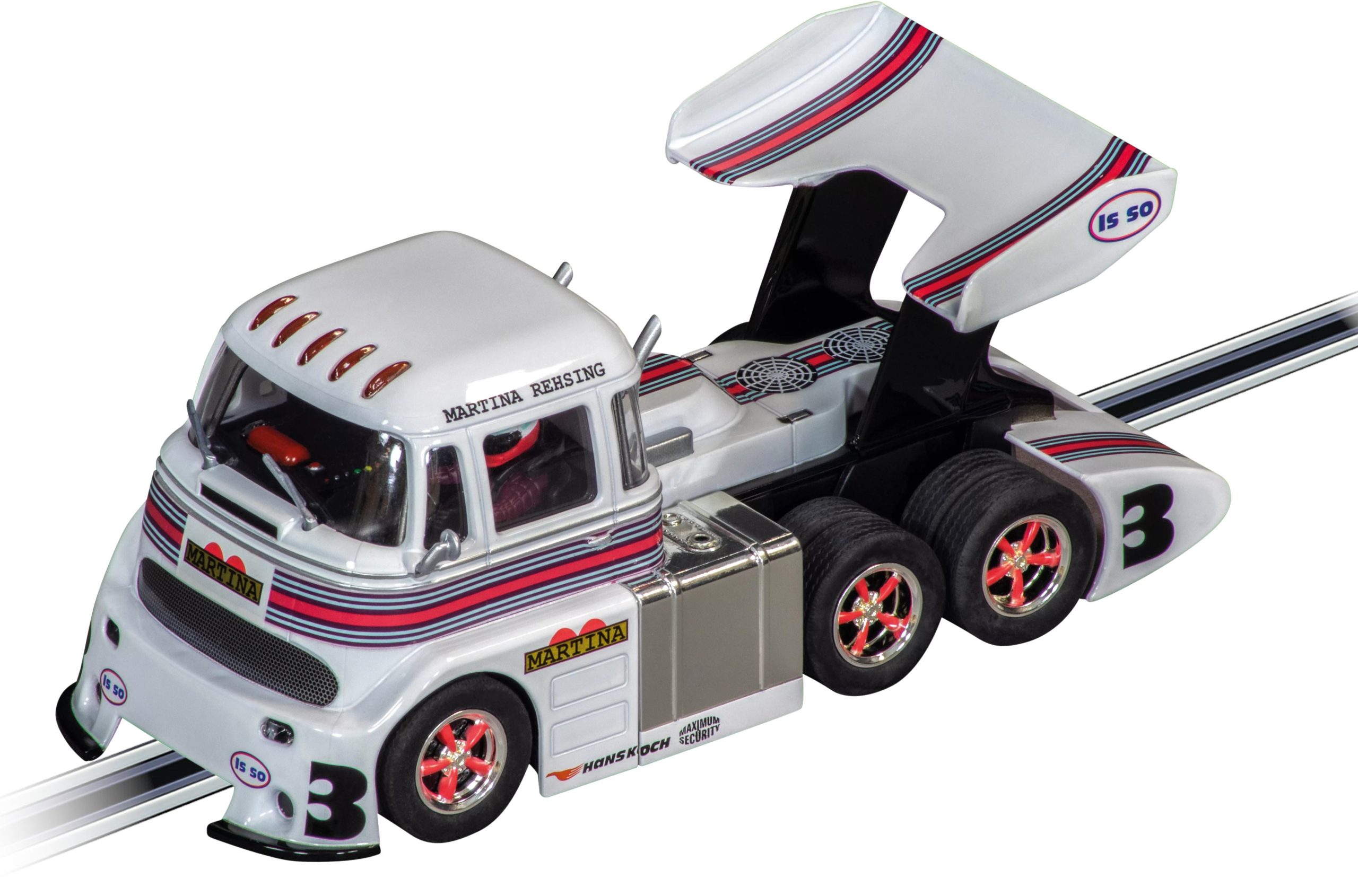 Carrera Digital 132 Race Truck Cabover Martina Rehsing Team No.3