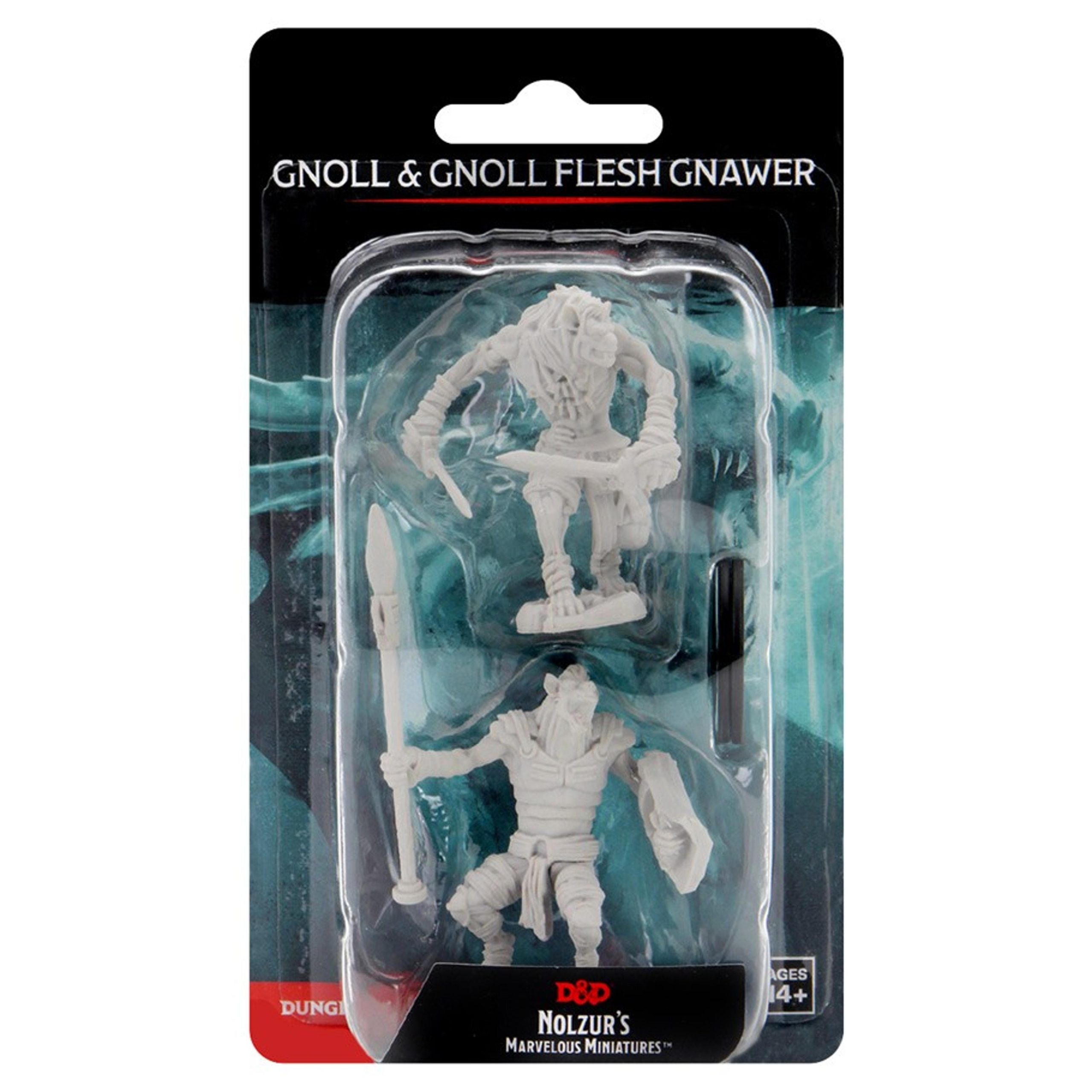 WizKids Nolzurs Marvelous Unpainted Minis: Gnoll and Flesh Gnawer (2 ct)