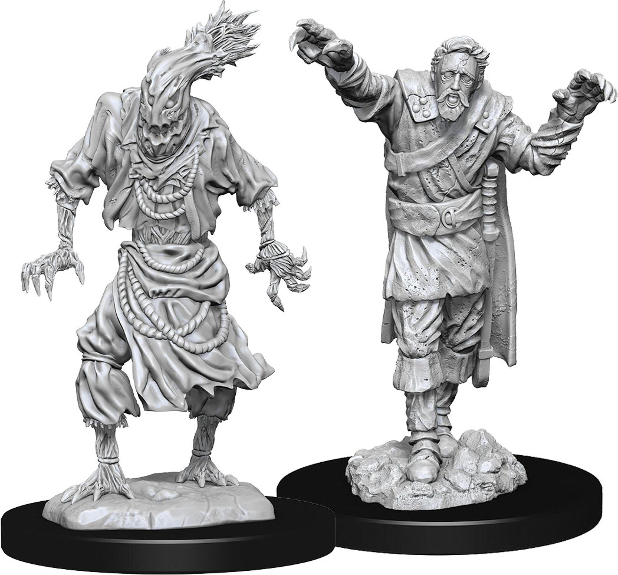 WizKids Nolzurs Marvelous Unpainted Minis: Scarecrow and Stone Cursed (2 ct)