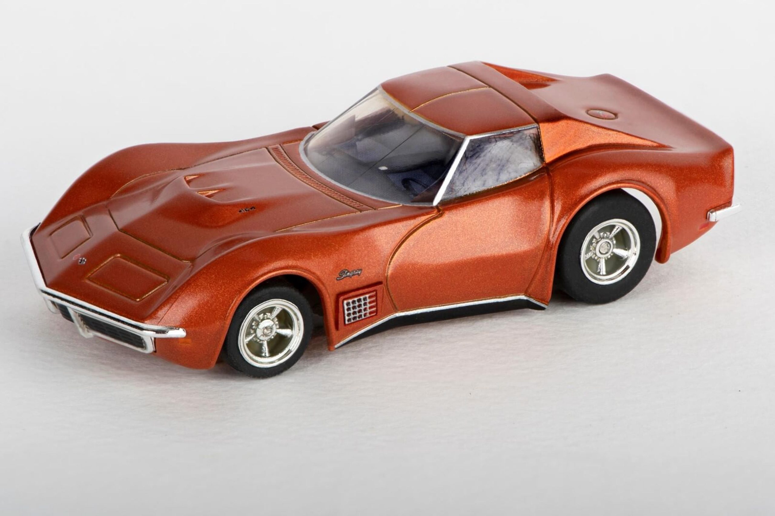 AFX 1970 Corvette LT1 Slot Car (Orange Metallic)