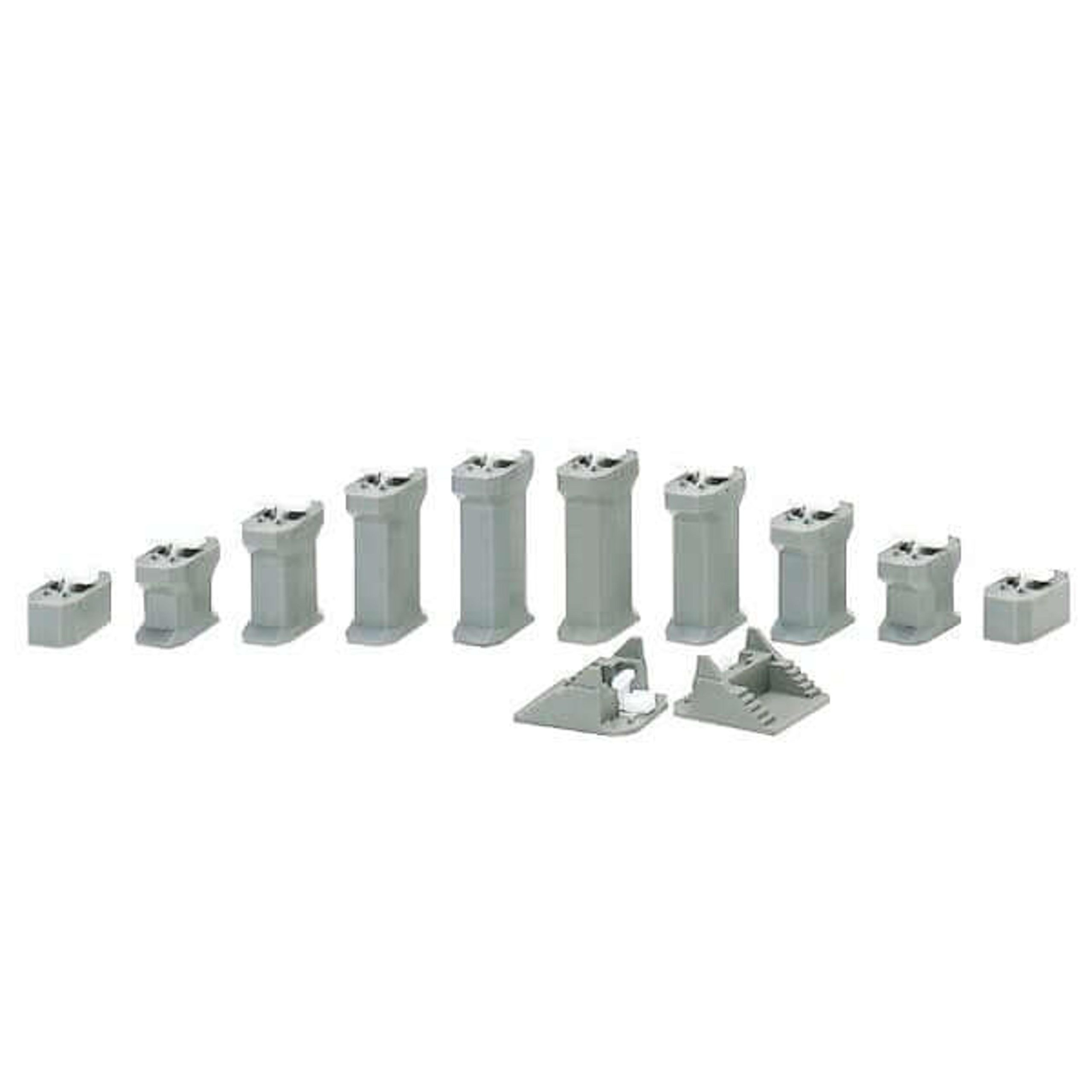 Kato N Scale Unitrack Incline Pier Set 0.5in-2in (12 pcs)