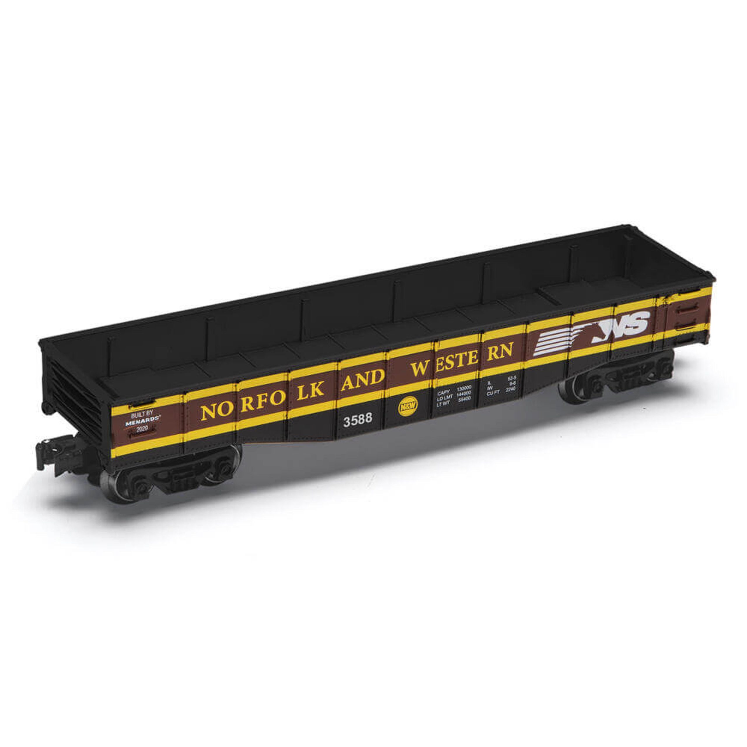 Menards O Scale Norfolk and Western Gondola