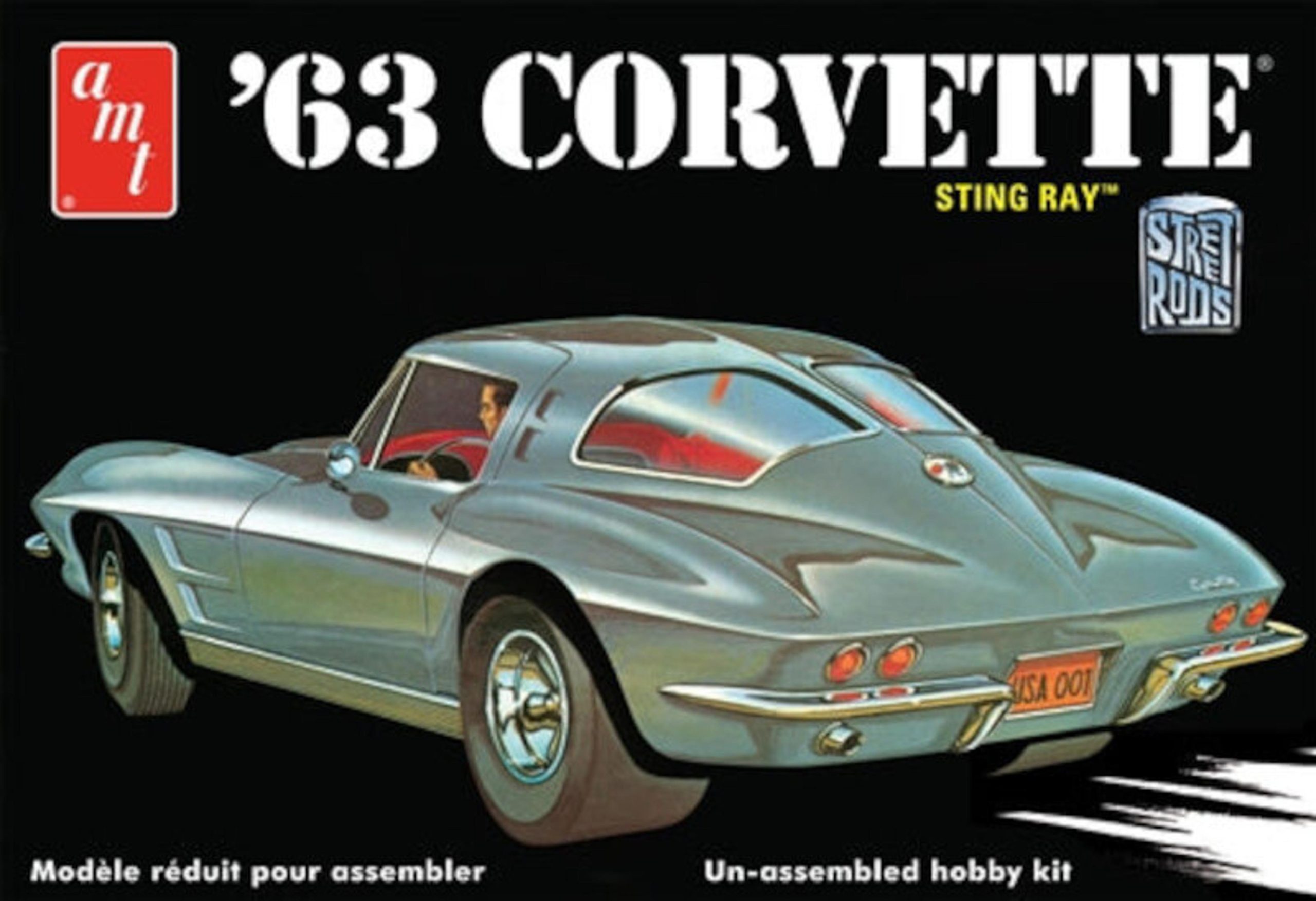 AMT 1/25 1963 Chevy Corvette Model Kit