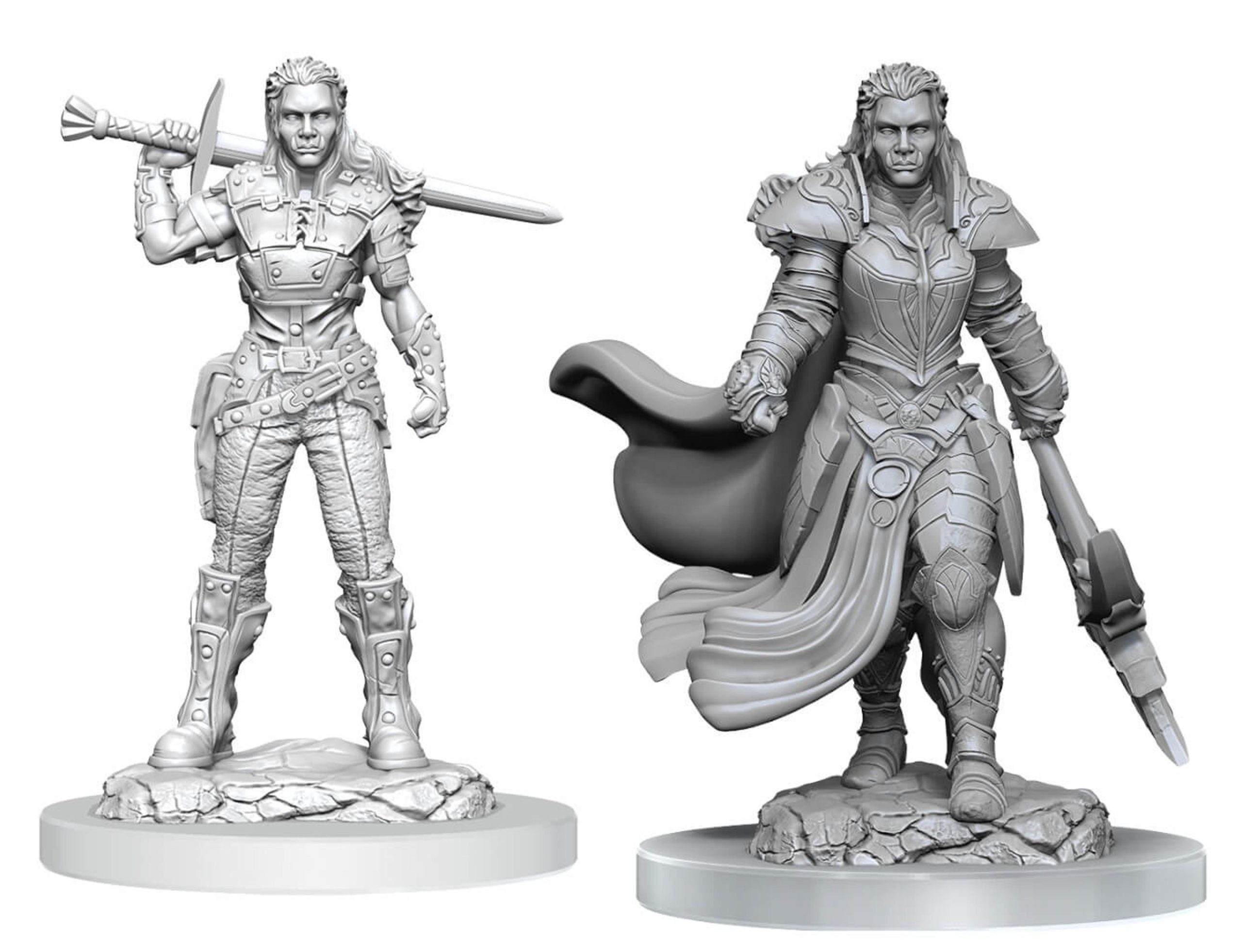 WizKids Nolzurs Marvelous Unpainted Minis: Orc Female Fighter (2 ct)