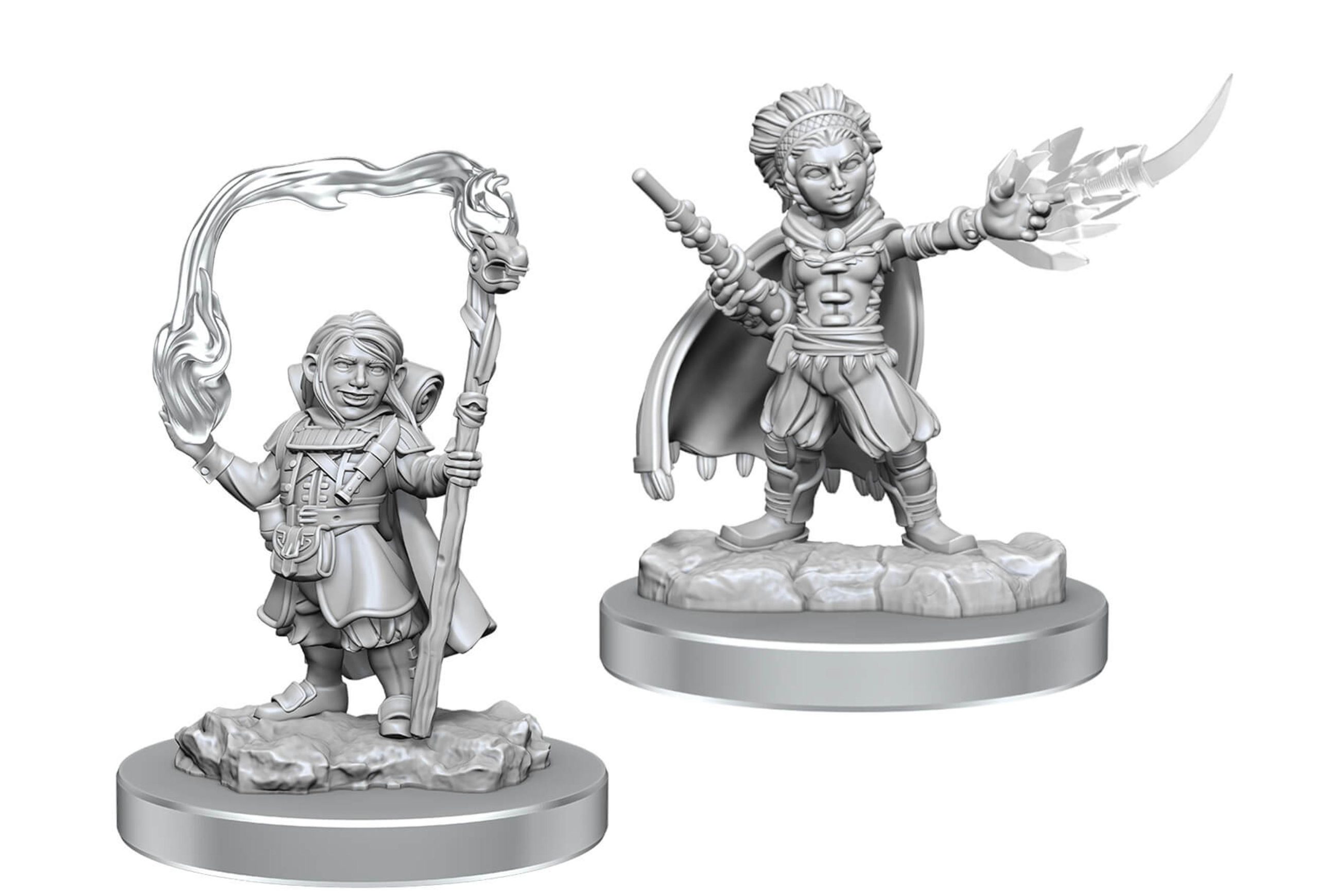 WizKids Nolzurs Marvelous Unpainted Minis: Halfling Wizards