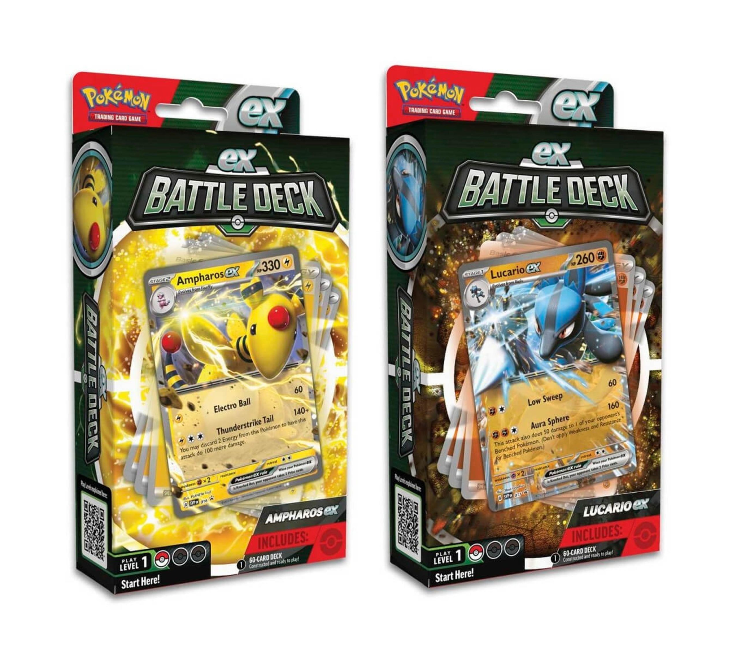 Pokemon TCG: Ampharos EX, Lucario EX Battle Deck (1)