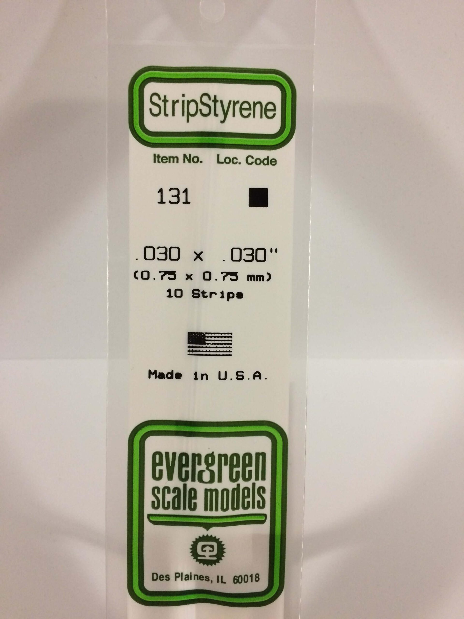 StripStyrene Polystryene Strips (Opaque White, .030/.030)