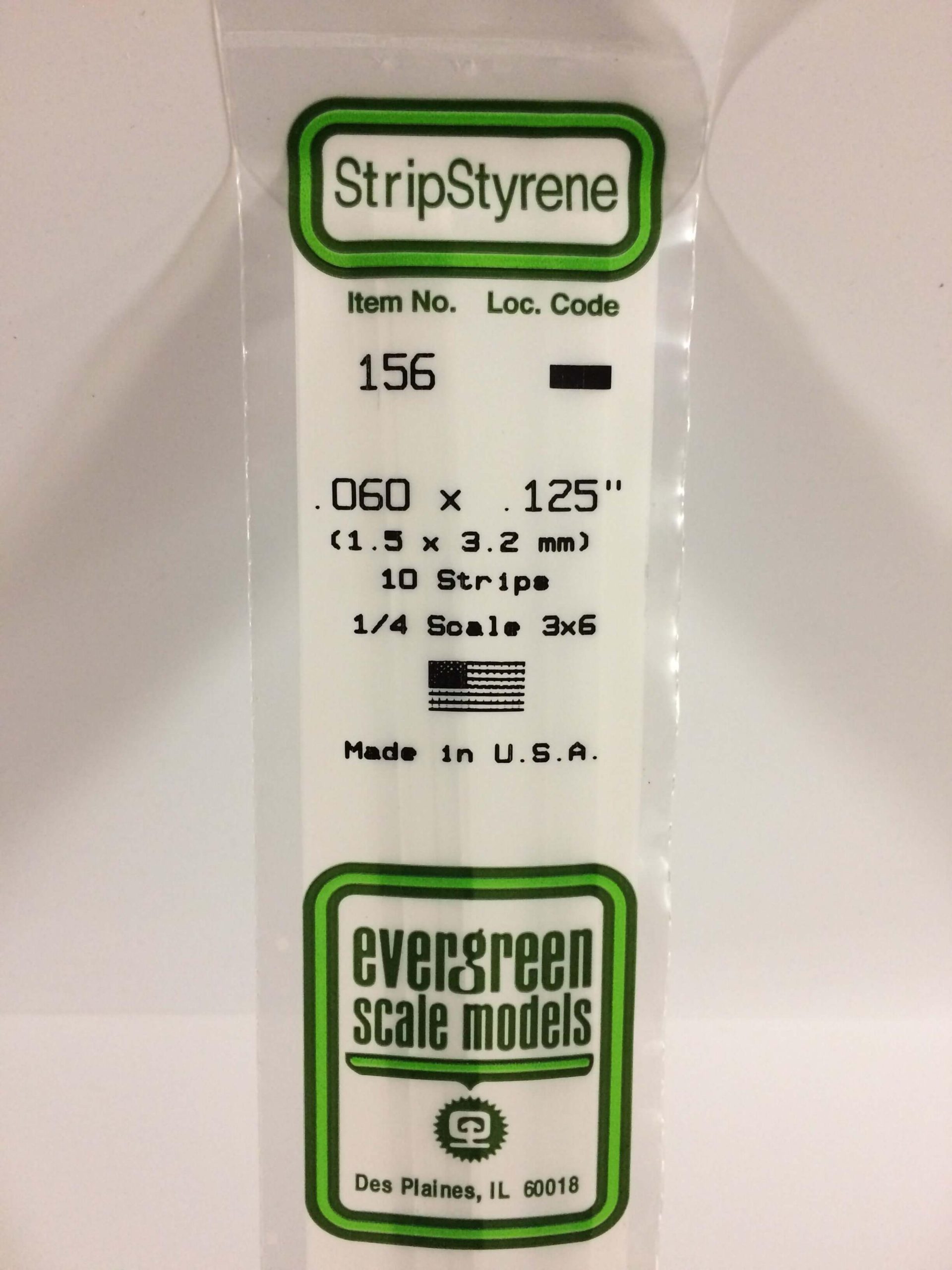 StripStyrene Polystyrene Strips (Opaque White, .060/.125)