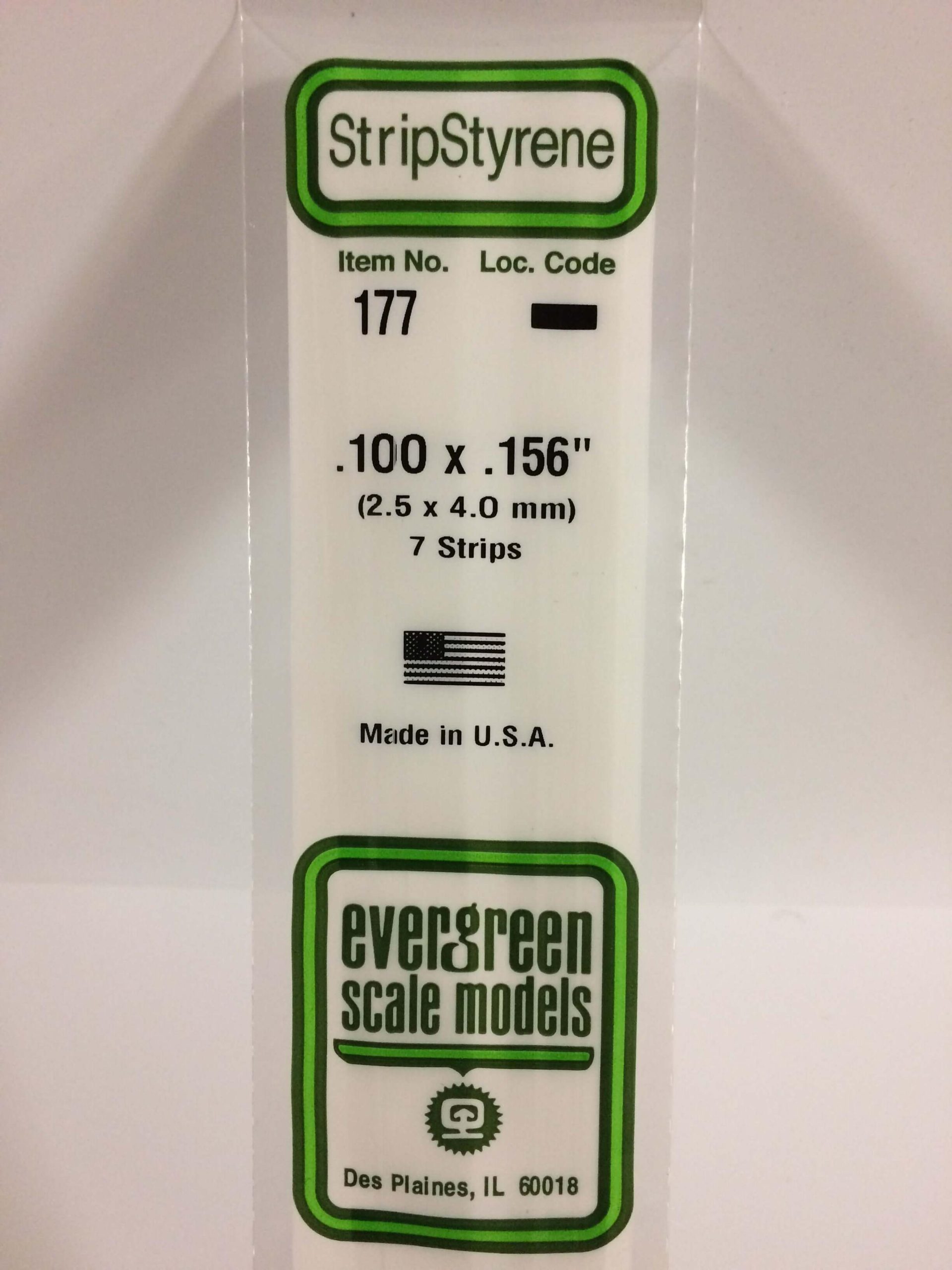 StripStyrene Polystyrene Strips (Opaque White, .100/.156)