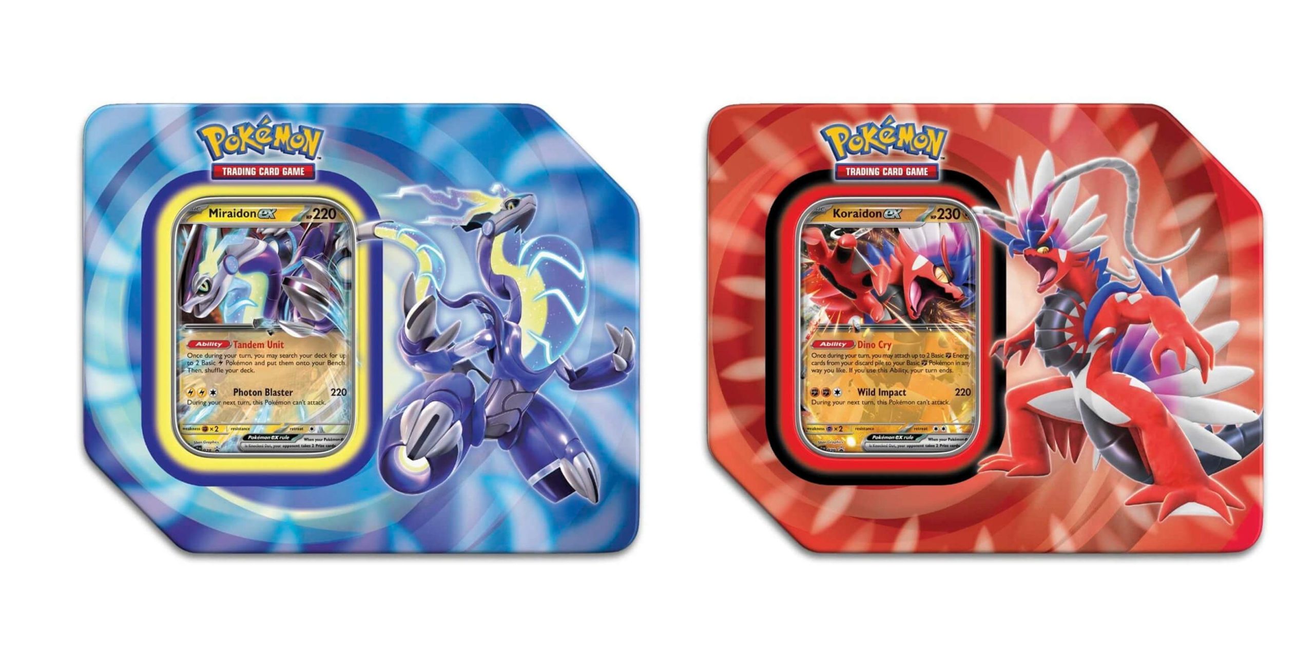Pokemon TCG: Paldea Legends Tin (Miraidon ex / Koraidon ex) (1)