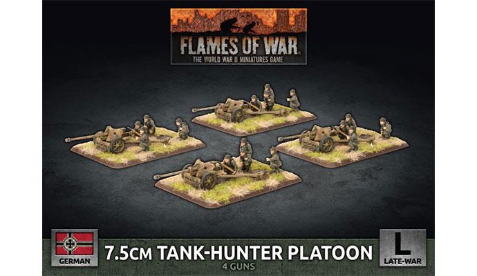 Flames of War: WWII: German (GBX148) - 7.5cm Tank Hunter Platoon (Plas
