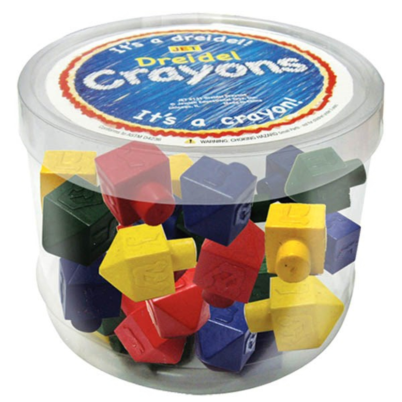 50 Dreidel Crayons 1.4"