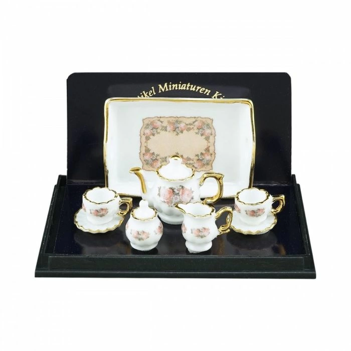 Tea Set with Classic Rose Design