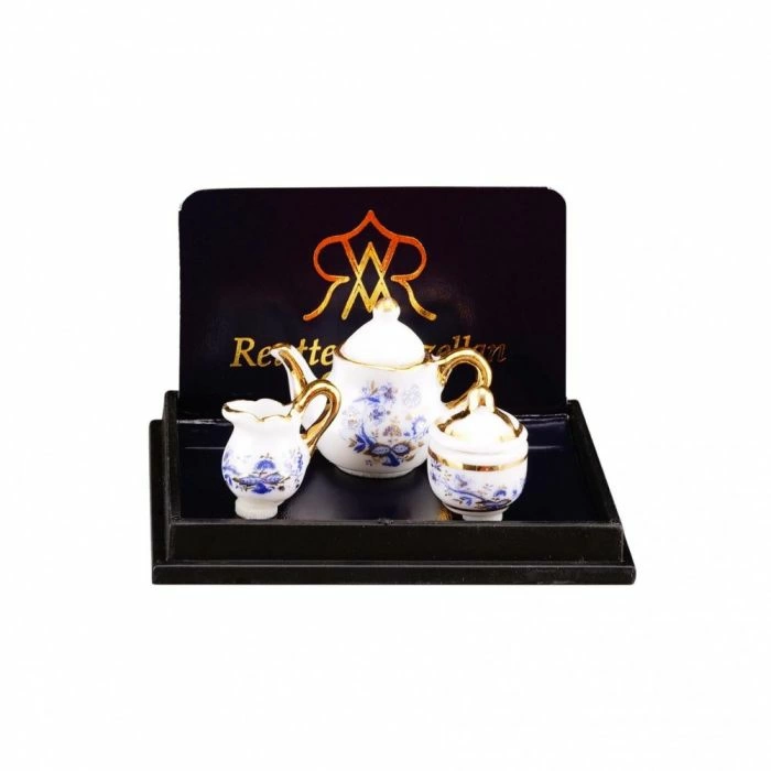 Blue and Gold Tea Set