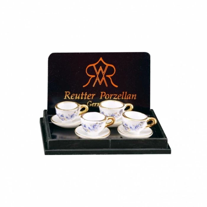 Blue and Gold Teacups