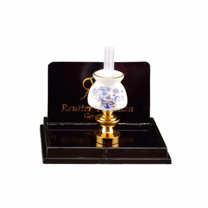 Blue and Gold Oil Lamp