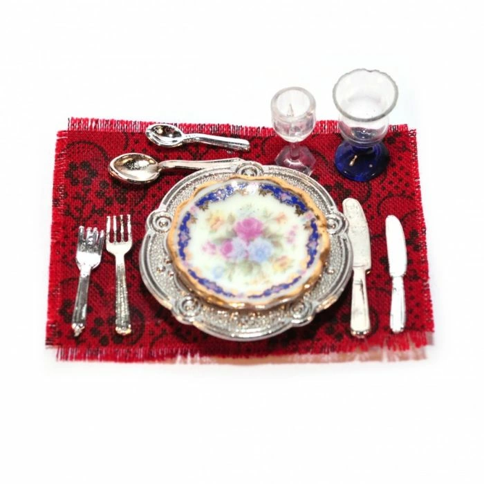 Royal Blue Dinner Place Setting