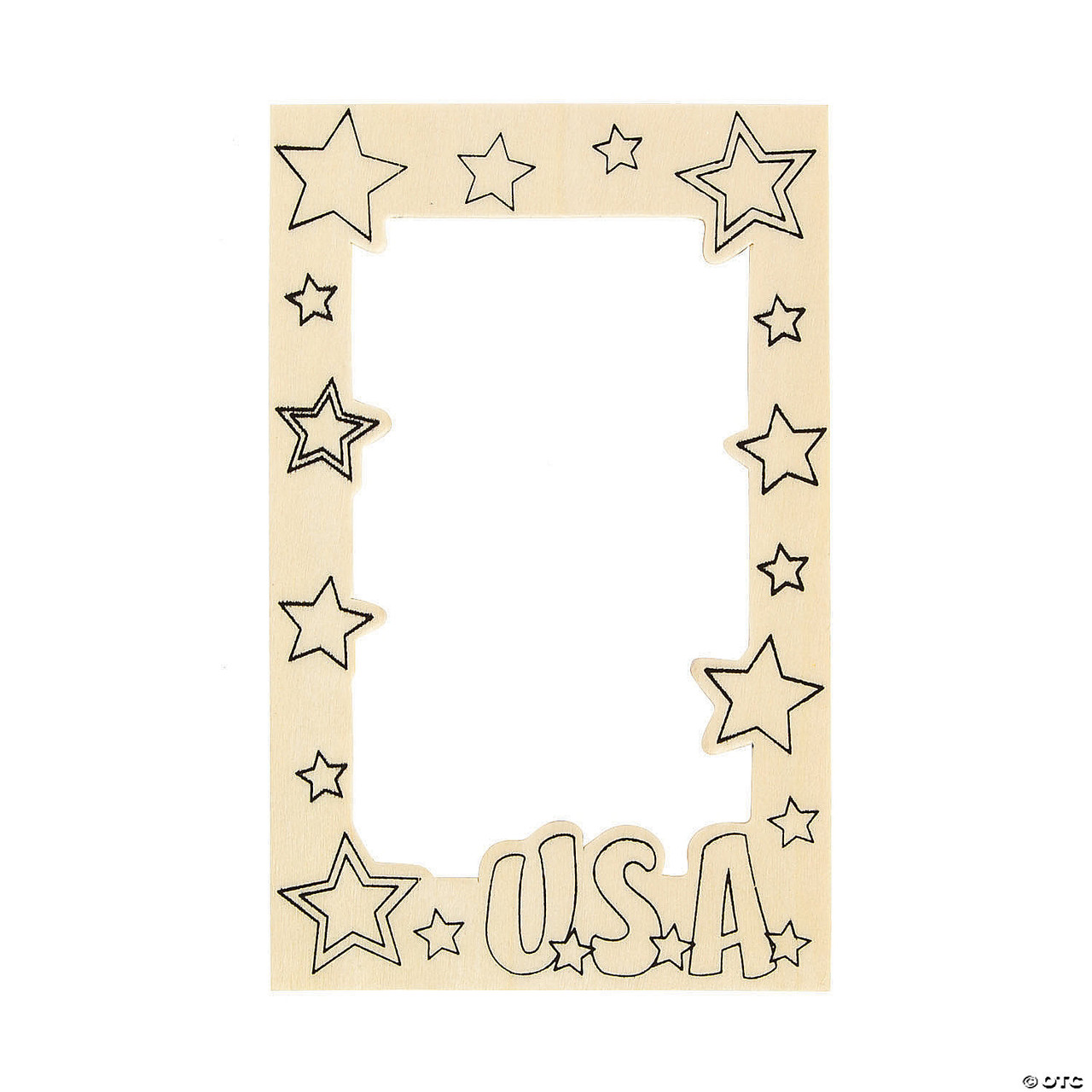 Color Your Own Patriotic Picture Frame Magnets - 12 Pc.