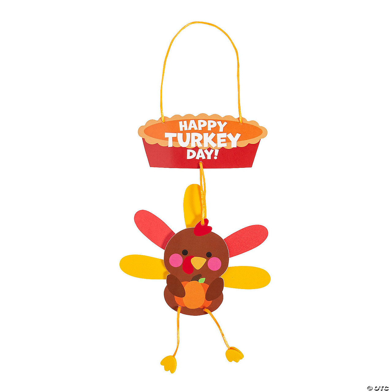 Thanksgiving Happy Turkey Day Mobile Craft Kit - Makes 12