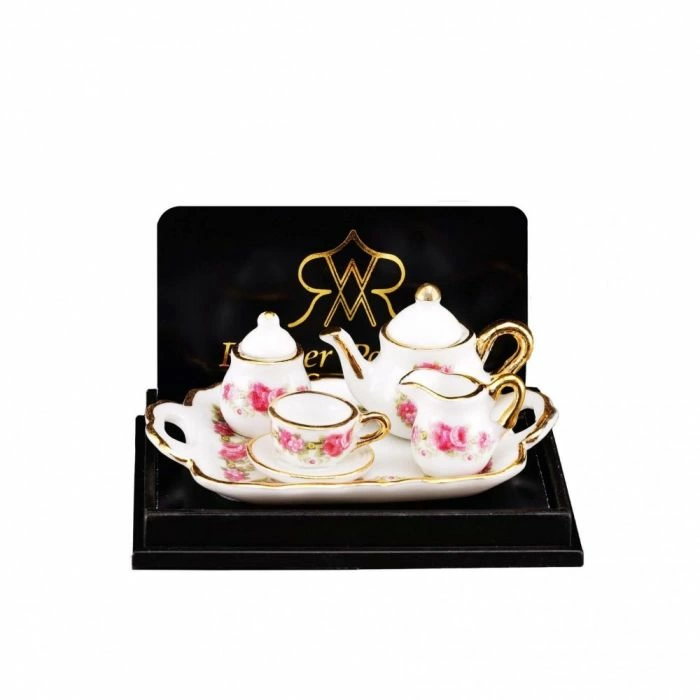 Pink Floral Tea Set