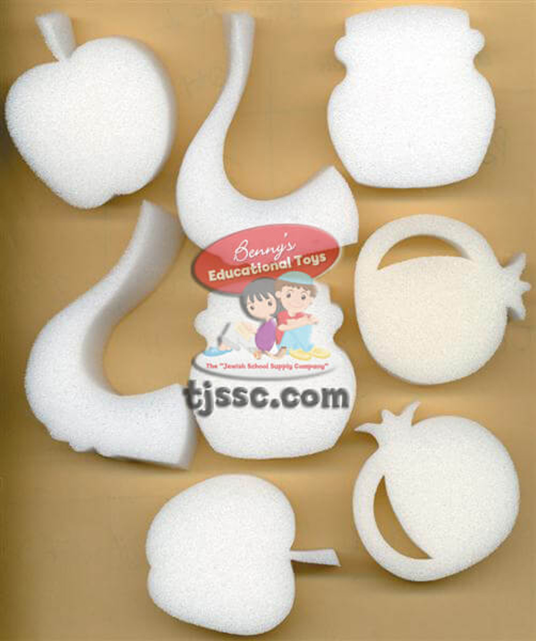 Rosh HaShanah Synthetic Sponge Coloring Set