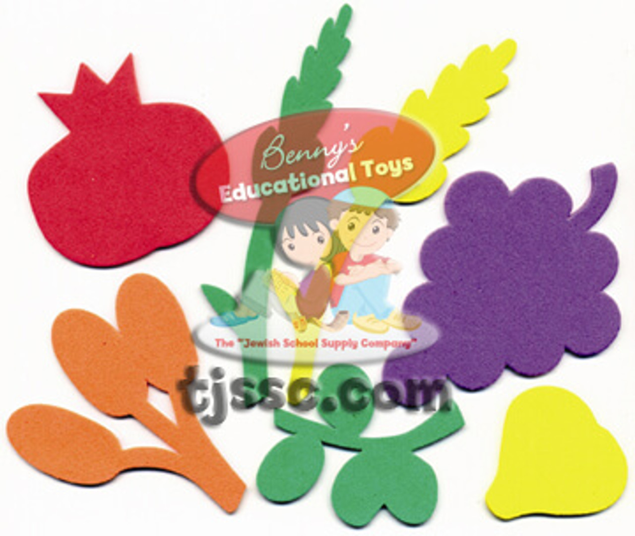7 Ha Minim Foam Shapes for Jewish Arts & Crafts