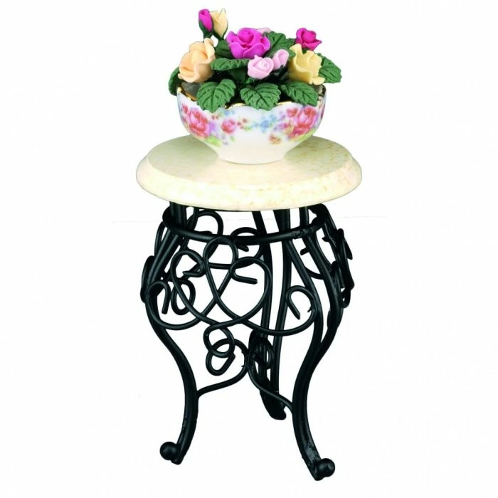 Discontinued - Side Table with Flower Display