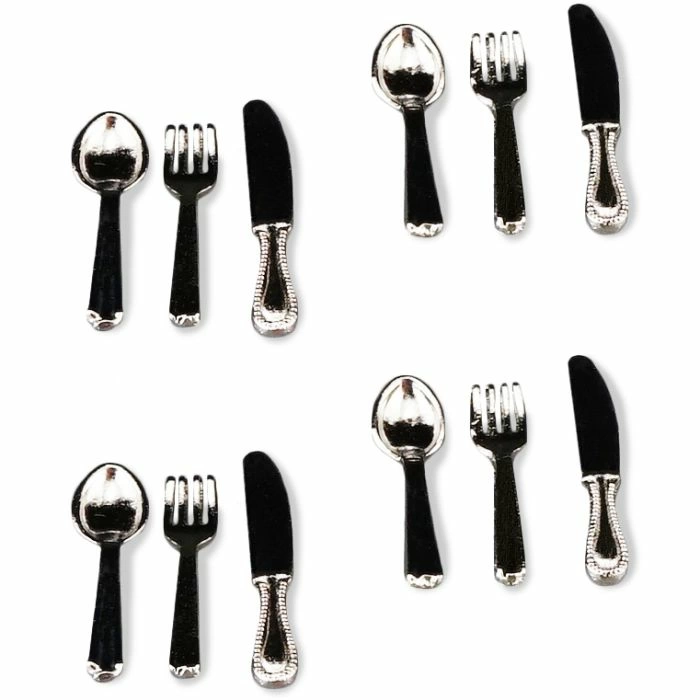 Silver Miniature Cutlery, 12 Pieces