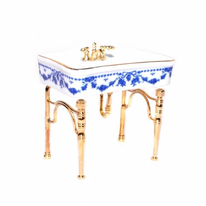 Blue Bow Single Sink