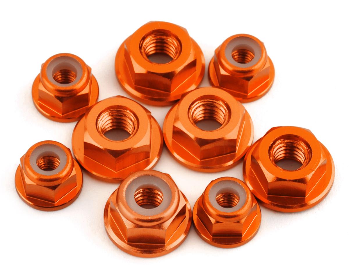175RC Associated RB10 Aluminum Nut Kit (Orange)