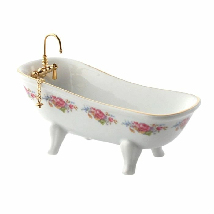 Bath In Dresden Rose Design