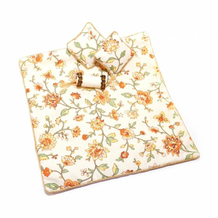 Bedspread, Orange Flowers Bedding