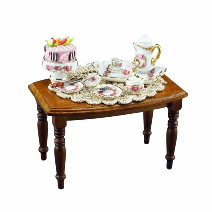 Table Set For Coffee and Cake